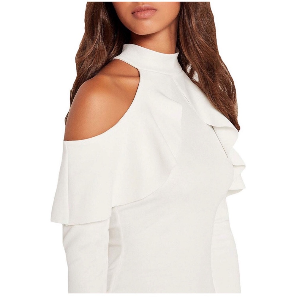 Women’s Ruffles Cocktail Party Dress - Picture 4 of 5